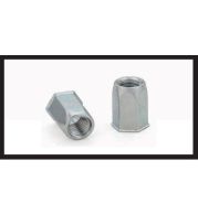 Full Hex Reduced Head Insert Nuts – Compact Well Nuts for Space Limited Sealing Applications – Neoprene Sleeve with Steel Nut, M4-M8 Threads, Low Profile Head for Vibration Dampening in Appliances